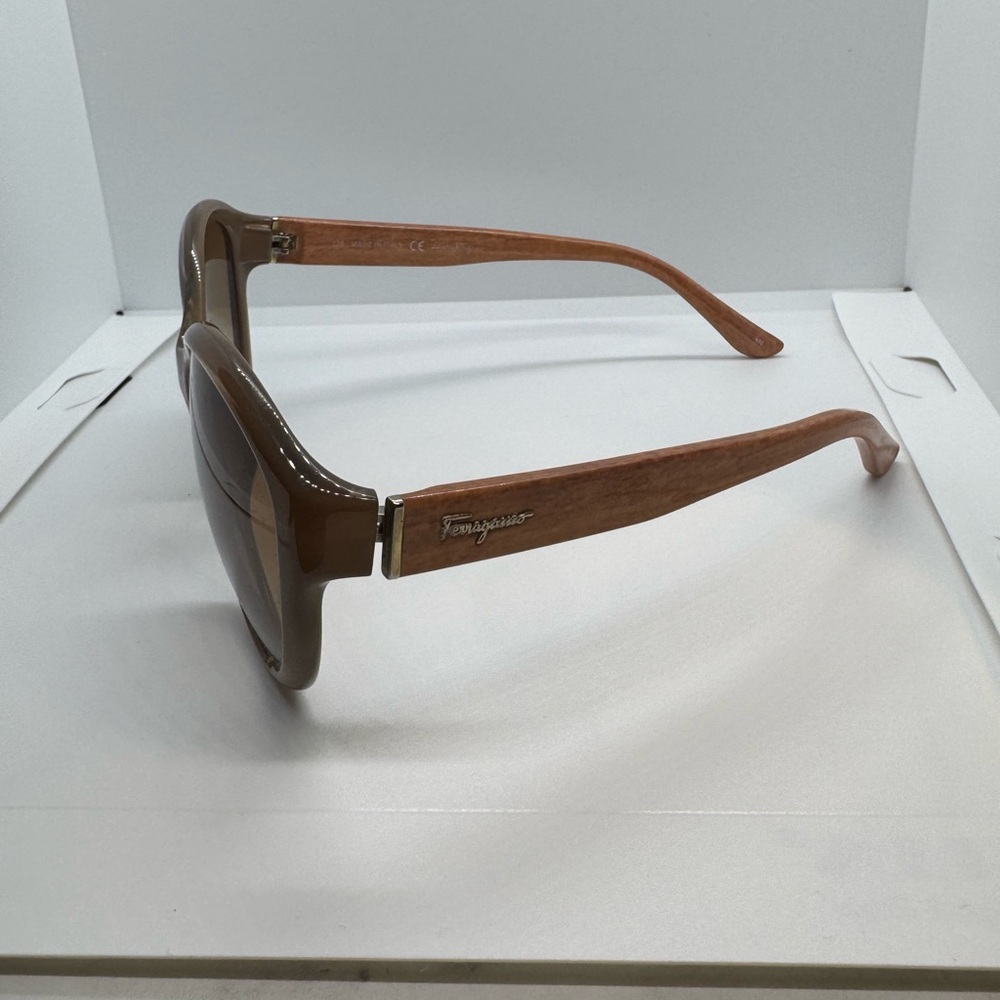 Salvatore Ferragamo Dark Brown Sunglasses - Picture 2 of 7